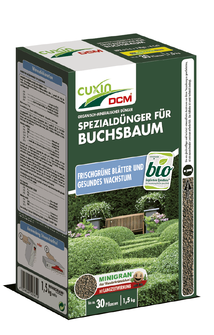 CUXIN DCM Spezialdünger für Buchsbaum MINIGRAN